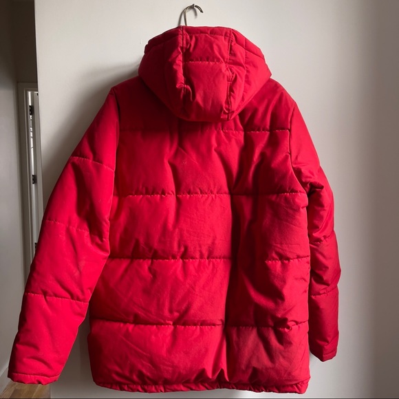 H&M Warm Puffer Mens Jacket Red Size Medium - Picture 9 of 9
